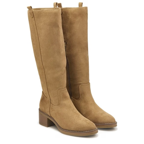 New Kensie Women's Naya Knee High Boots Brown Size 11 Faux Suede Super Cute - Picture 5 of 10